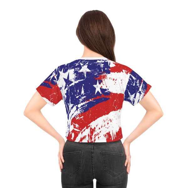 Crop Tee (AOP) - Stars and Stripes - Image 8