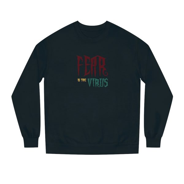 Unisex Crew Neck Sweatshirt - Fear Is The Virus LOGO1 - Image 13