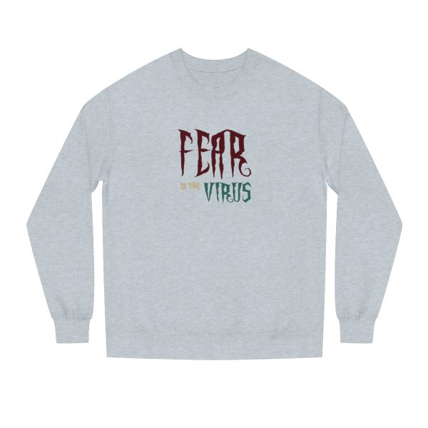 Unisex Crew Neck Sweatshirt - Fear Is The Virus LOGO1 - Image 17