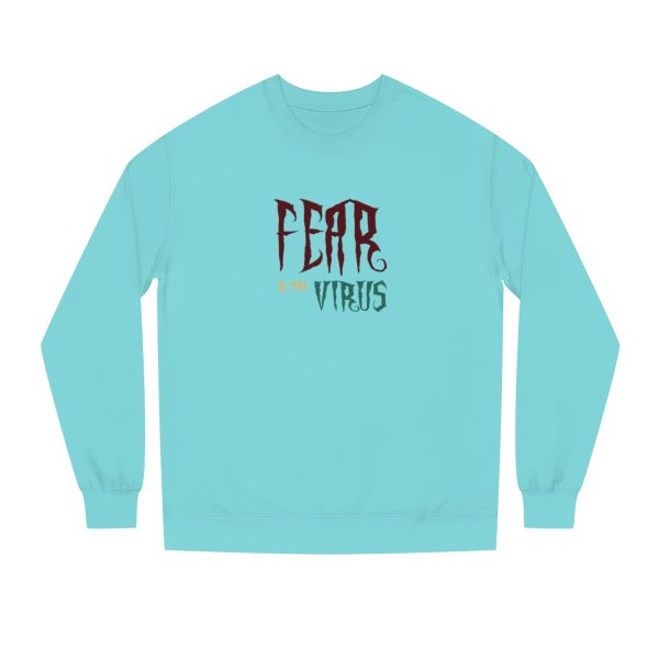 Unisex Crew Neck Sweatshirt - Fear Is The Virus LOGO1 - Image 9