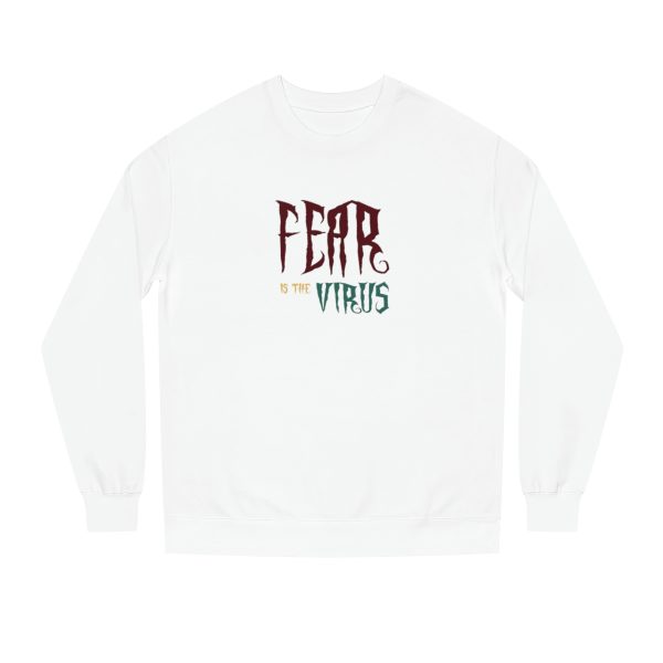 Unisex Crew Neck Sweatshirt - Fear Is The Virus LOGO1 - Image 5