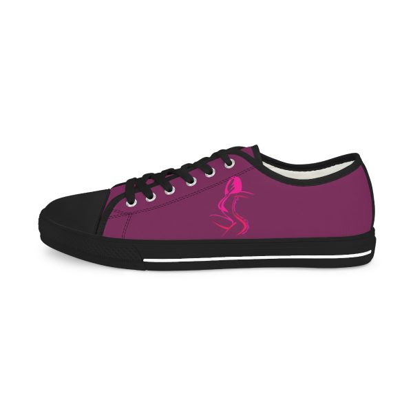 Men's Low Top Sneakers- Women Are Not Costumes (Purple BG) - Image 6