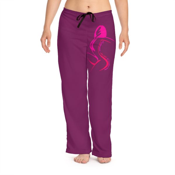 Women's Pajama Pants (AOP) - Women Are Not Costumes (Purple BG) - Image 6