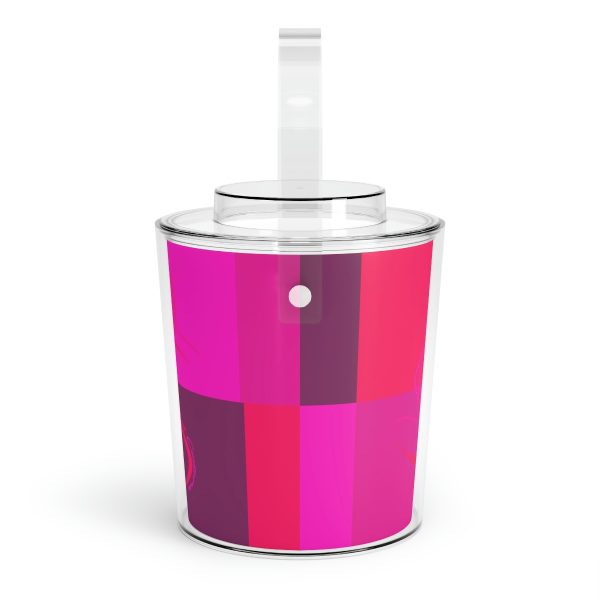 Ice Bucket with Tongs - Women Are Not Costumes (Multi Pinks and Purple BG) - Image 3