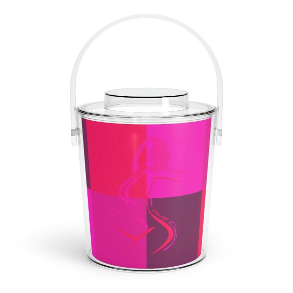 Ice Bucket with Tongs - Women Are Not Costumes (Multi Pinks and Purple BG) - Image 4