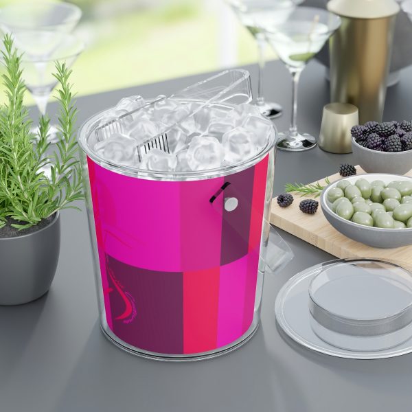 Ice Bucket with Tongs - Women Are Not Costumes (Multi Pinks and Purple BG) - Image 7