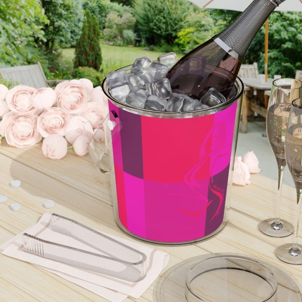 Ice Bucket with Tongs - Women Are Not Costumes (Multi Pinks and Purple BG) - Image 8