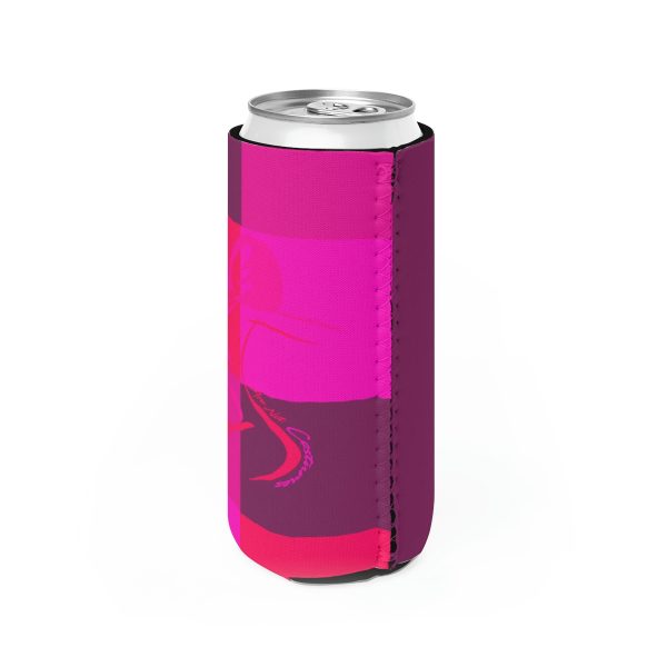 Slim Can Cooler- Women Are Not Costumes (Multi Pinks and Purple BG) - Image 6