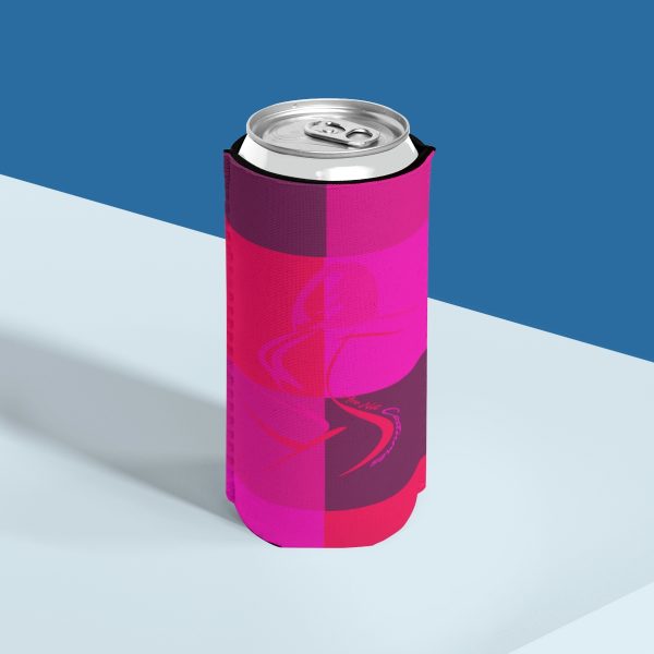 Slim Can Cooler- Women Are Not Costumes (Multi Pinks and Purple BG) - Image 10