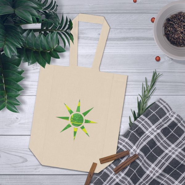 Double Wine Tote Bag - No Man Made Climate Change