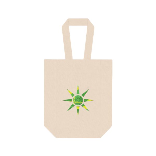 Double Wine Tote Bag - No Man Made Climate Change - Image 2