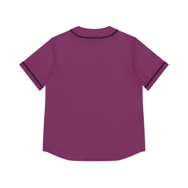 Women's Baseball Jersey (AOP) - Women Are Not Costumes (Purple BG) - Image 3