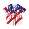 Men's Baseball Jersey (AOP)  - TRUMP POWER Stars and Stripes (Front and Back) - Image 14
