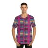 Men's Baseball Jersey (AOP) - Fear Is The Virus LOGO 3 (Hot Pink BG) - Image 25