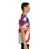 Men's Baseball Jersey (AOP)  - TRUMP POWER Stars and Stripes (Front and Back) - Image 35
