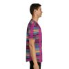 Men's Baseball Jersey (AOP) - Fear Is The Virus LOGO 3 (Hot Pink BG) - Image 35