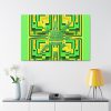 Canvas Gallery Wraps - No Man Made Climate Change - Multi Green Geometric BG - Image 25