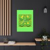 Canvas Gallery Wraps - No Man Made Climate Change - Multi Green Geometric BG - Image 109