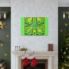 Canvas Gallery Wraps - No Man Made Climate Change - Multi Green Geometric BG - Image 13
