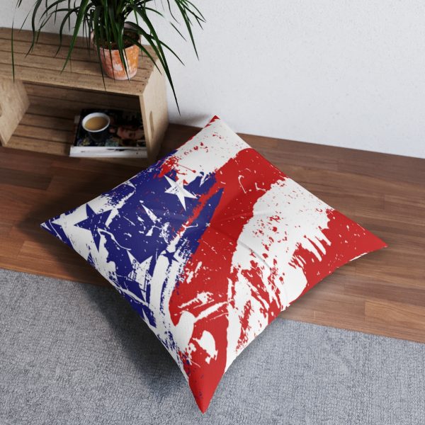 Tufted Floor Pillow Square - Stars and Stripes - Image 8