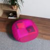 Tufted Floor Pillow, Round - Women Are Not Costumes (Multi Pinks and Purple BG) - Image 4