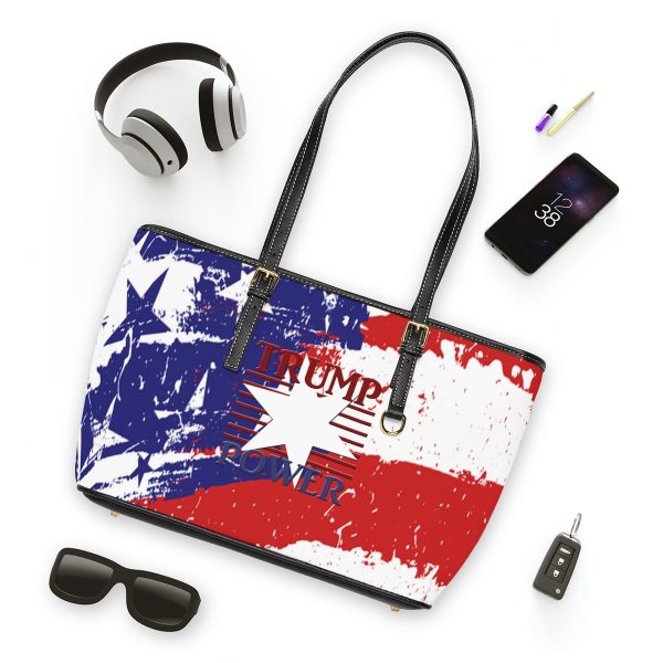 PU Leather Shoulder Bag - TRUMP POWER - Stars and Stripes - Image 7