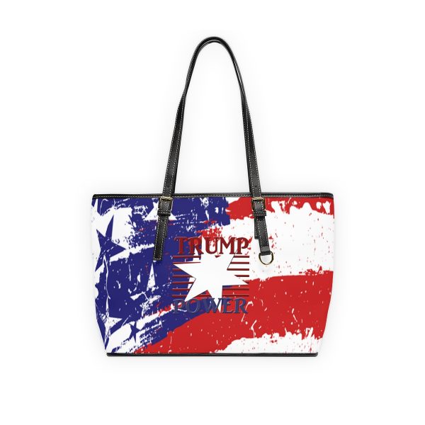 PU Leather Shoulder Bag - TRUMP POWER - Stars and Stripes - Image 5