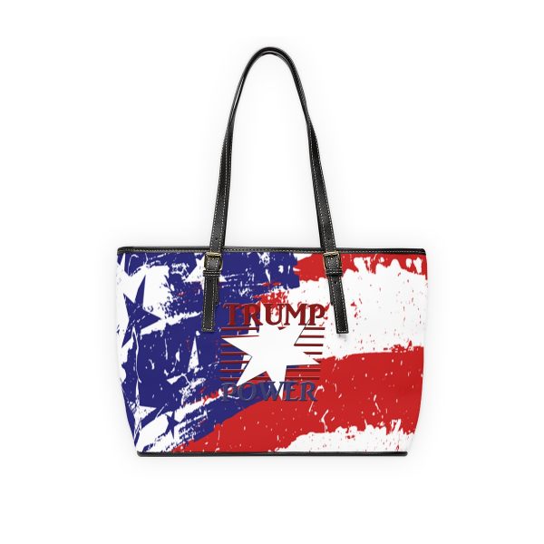 PU Leather Shoulder Bag - TRUMP POWER - Stars and Stripes - Image 6