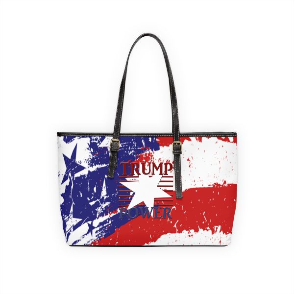 PU Leather Shoulder Bag - TRUMP POWER - Stars and Stripes - Image 3