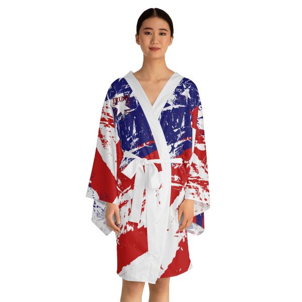 Long Sleeve Kimono Robe (AOP) - TRUMP POWER - Stars and Stripes - Image 8