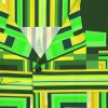 Men's Hawaiian Shirt (AOP) - No Man Made Climate Change - Multi Green Geometric BG - Image 7