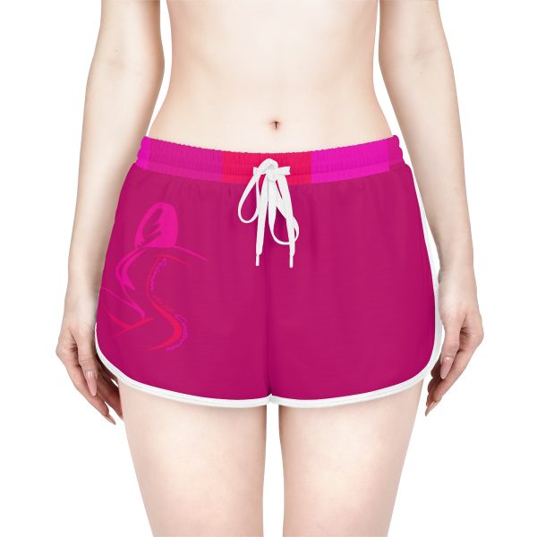 Women's Relaxed Shorts (AOP) - Women Are Not Costumes (Multi Pinks BG) - Image 15