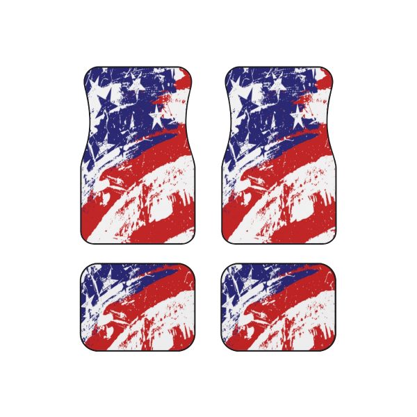 Car Mats (Set of 4) - Stars and Stripes - Image 2