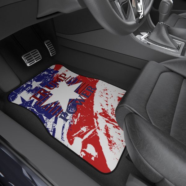 Car Mats (2x Front) - TRUMP POWER - Stars and Stripes