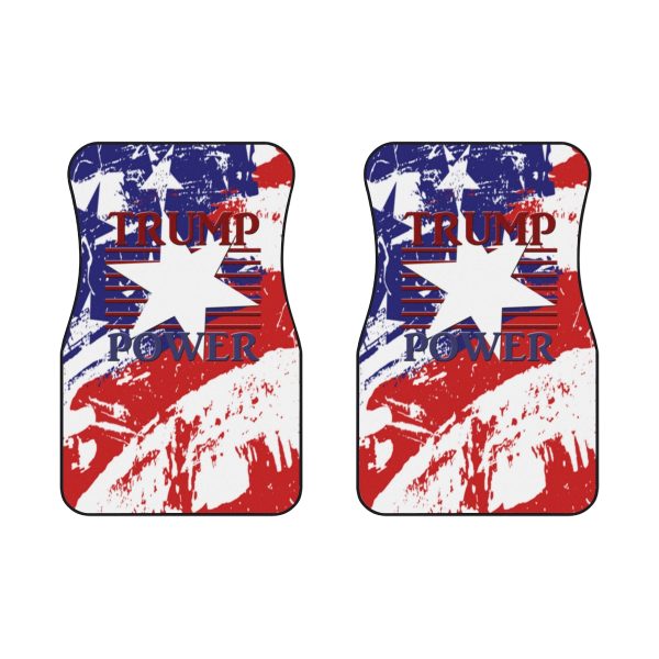 Car Mats (2x Front) - TRUMP POWER - Stars and Stripes - Image 2