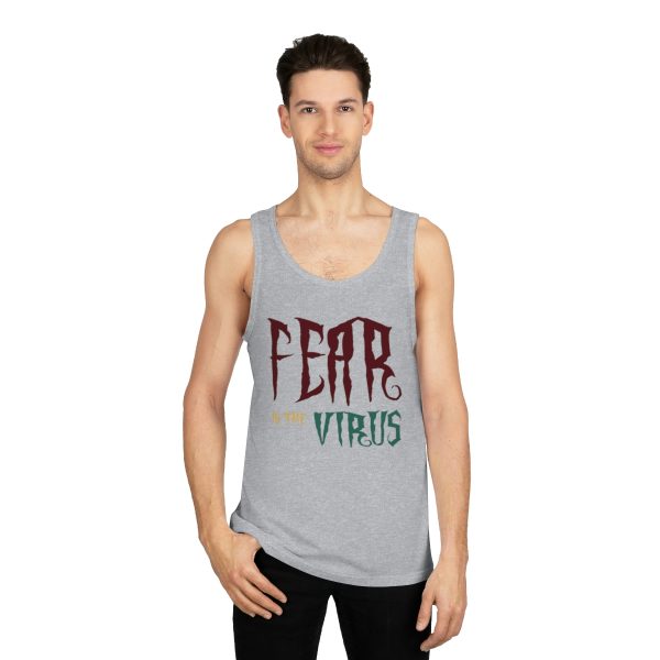 Unisex Softstyle™ Tank Top - Fear Is The Virus LOGO1 - Image 8