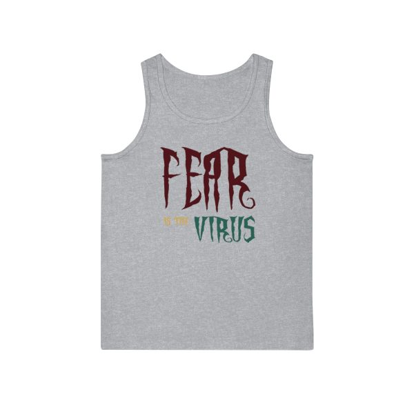 Unisex Softstyle™ Tank Top - Fear Is The Virus LOGO1 - Image 7