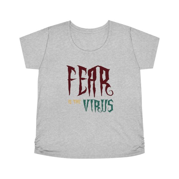 Women's Maternity Tee - Fear Is The Virus LOGO1 - 2 - Image 2