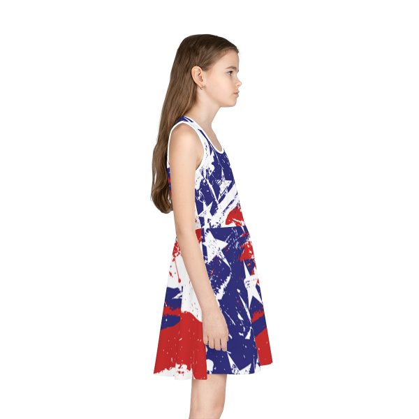 Girls' Sleeveless Sundress (AOP) - Stars and Stripes - Image 4