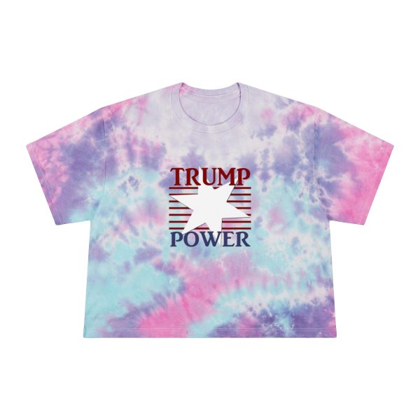 Women's Tie-Dye Crop Tee - TRUMP POWER - Image 2