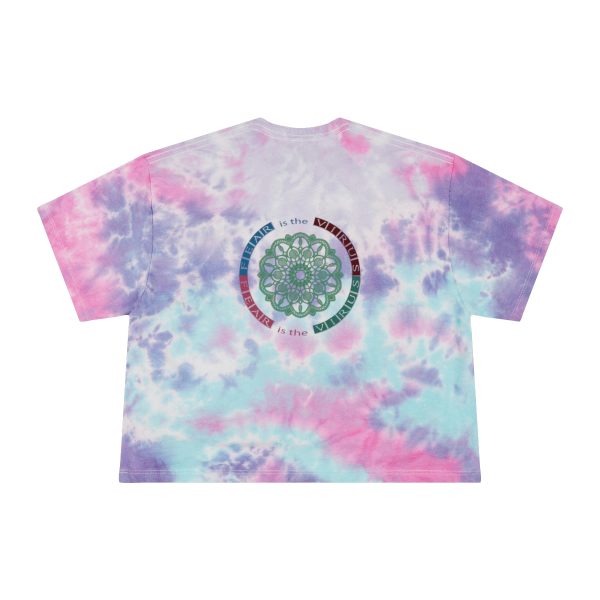 Women's Tie-Dye Crop Tee - Fear Is The Virus LOGO1 - 2 - Image 3