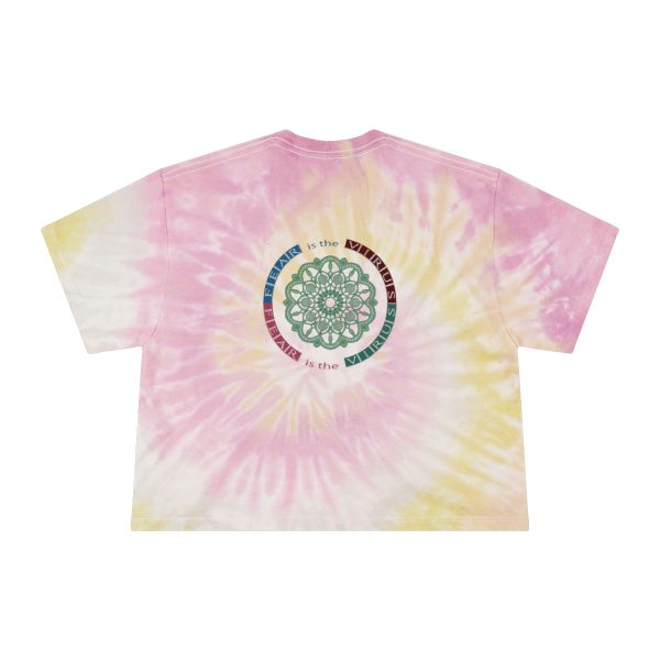 Women's Tie-Dye Crop Tee - Fear Is The Virus LOGO1 - 2 - Image 8