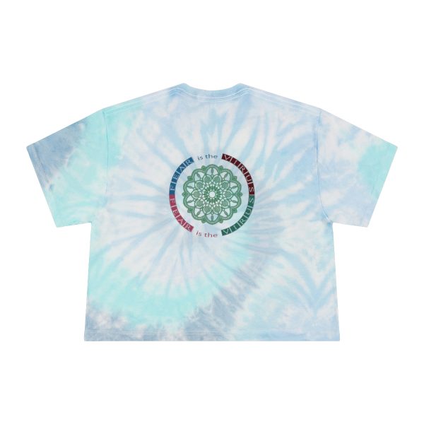 Women's Tie-Dye Crop Tee - Fear Is The Virus LOGO1 - 2 - Image 5