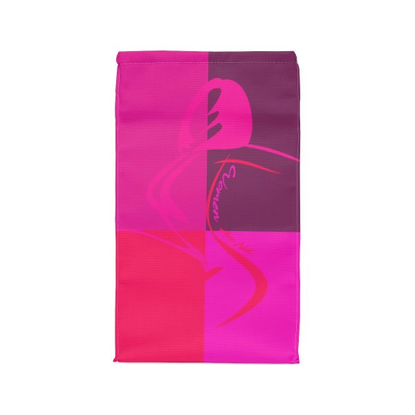 Polyester Lunch Bag - Women Are Not Costumes (Multi Pinks and Purple BG) - Image 3