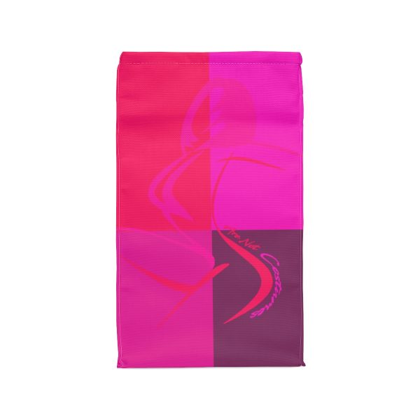 Polyester Lunch Bag - Women Are Not Costumes (Multi Pinks and Purple BG) - Image 2
