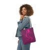 Polyester Canvas Tote Bag (AOP) - Women Are Not Costumes (Purple BG) - Image 8