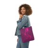 Polyester Canvas Tote Bag (AOP) - Women Are Not Costumes (Purple BG) - Image 12