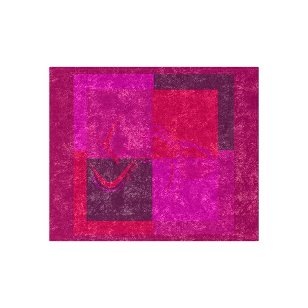 Crushed Velvet Blanket - Women Are Not Costumes (Multi Pinks and Purple BG) - Image 3