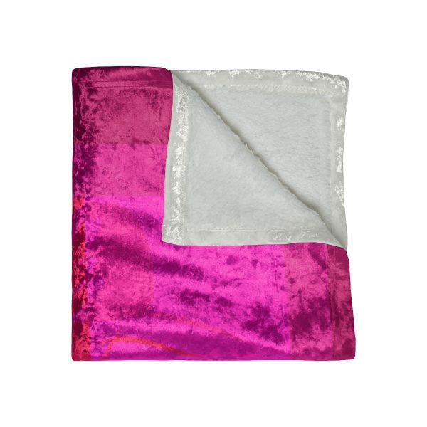 Crushed Velvet Blanket - Women Are Not Costumes (Multi Pinks and Purple BG) - Image 4