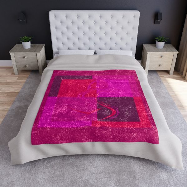 Crushed Velvet Blanket - Women Are Not Costumes (Multi Pinks and Purple BG) - Image 5